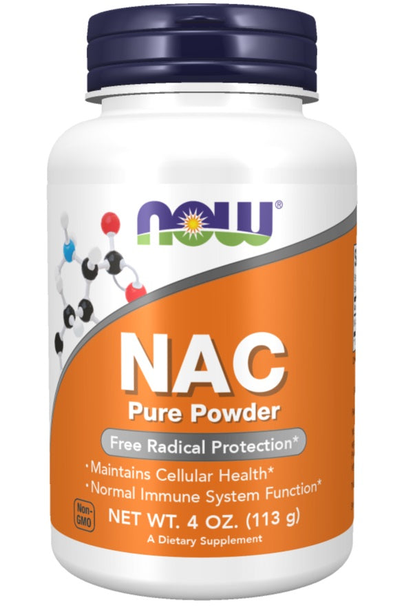 NAC, Pure Powder - 113g by NOW Foods at MYSUPPLEMENTSHOP.co.uk