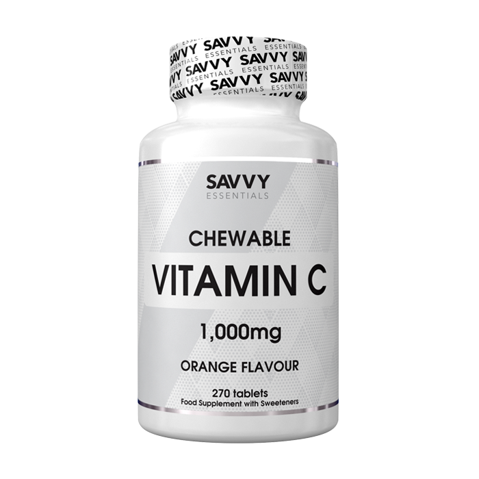 Savvy Essentials Chewable Vitamin C 1000mg 180 Tablets