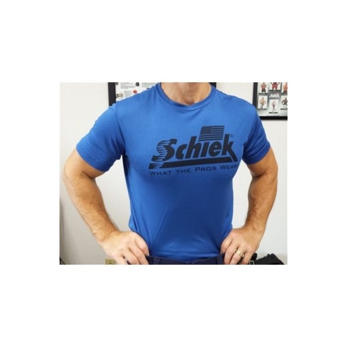 Schiek Men's Poly HD T-Shirt - Blue
