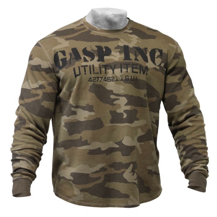 GASP Thermal Gym Sweater - Camoprint - Medium - Thermal Gym Sweater at MySupplementShop by Gasp